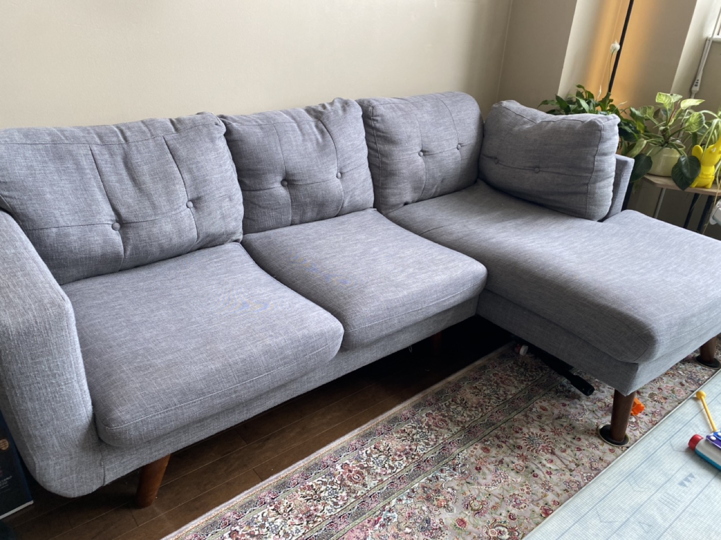 Grey left facing sofa - photo 2