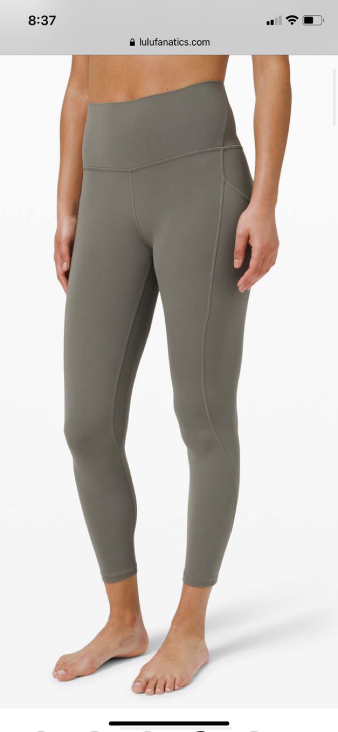 Lululemon align with pockets grey sage size 4 thumbnail