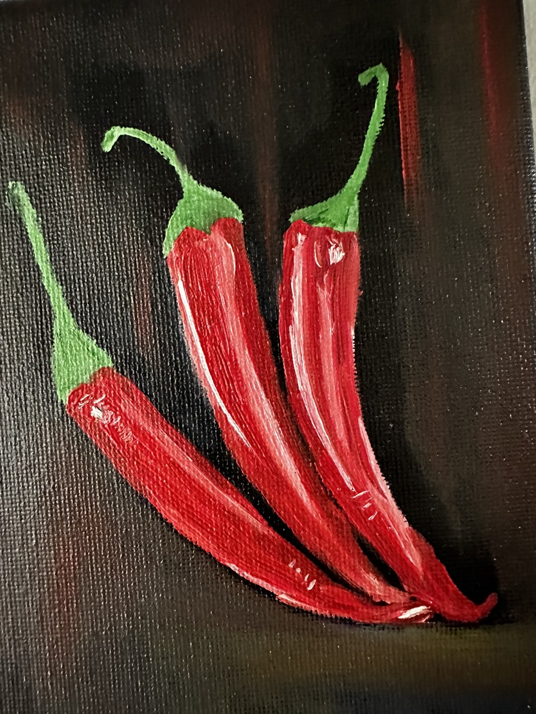 Miniature stretched canvas paintings. 5”x7” and 4”x4” - photo 3