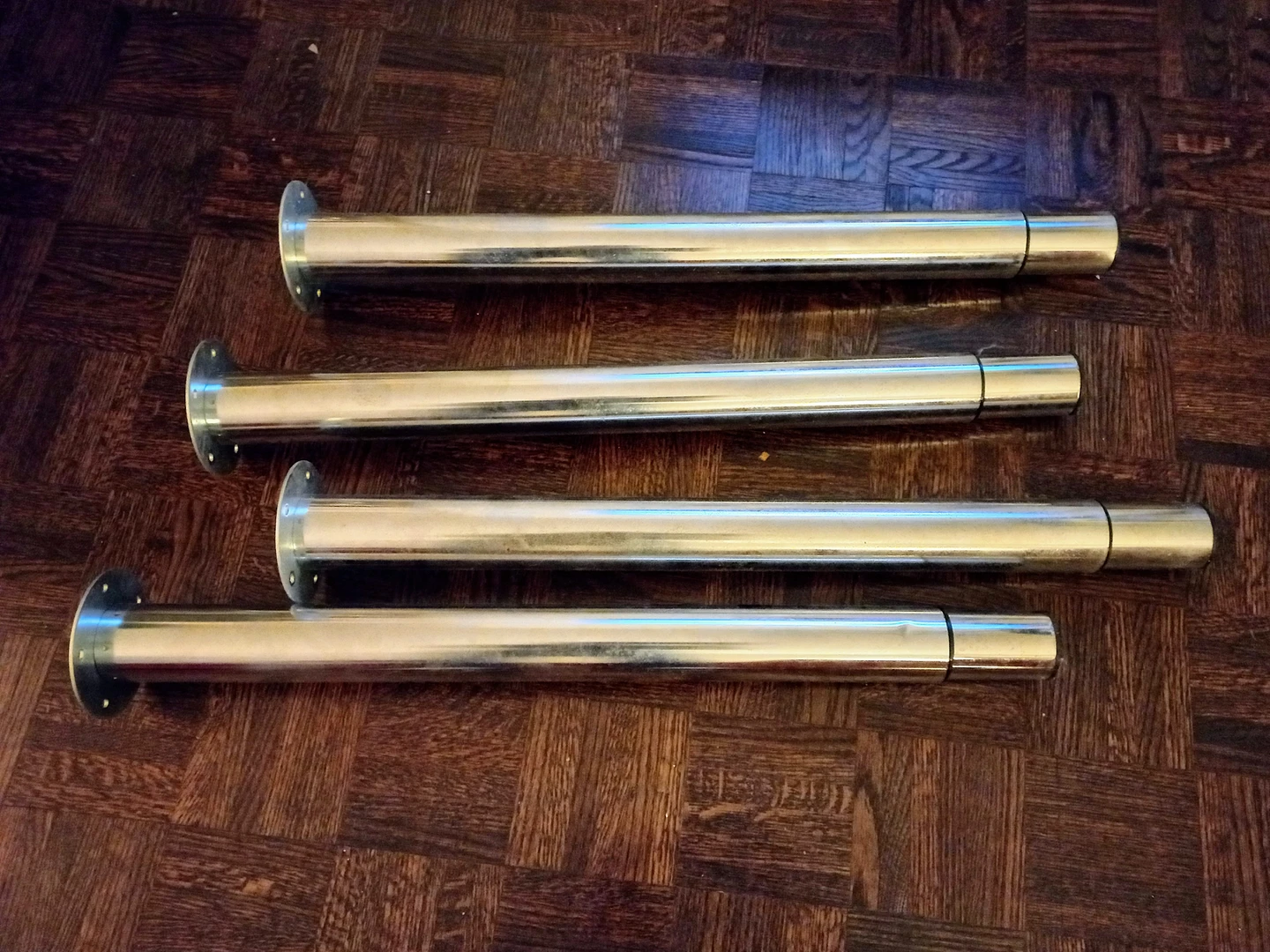 IKEA adjustable stainless steel table legs thumbnail
