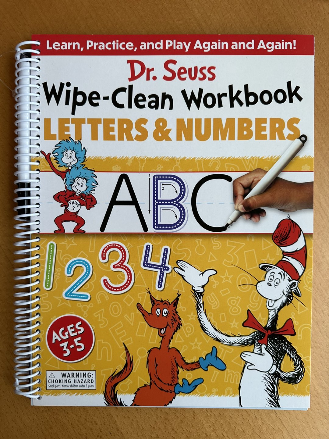 Dr. Seuss Wipe-clean workbook