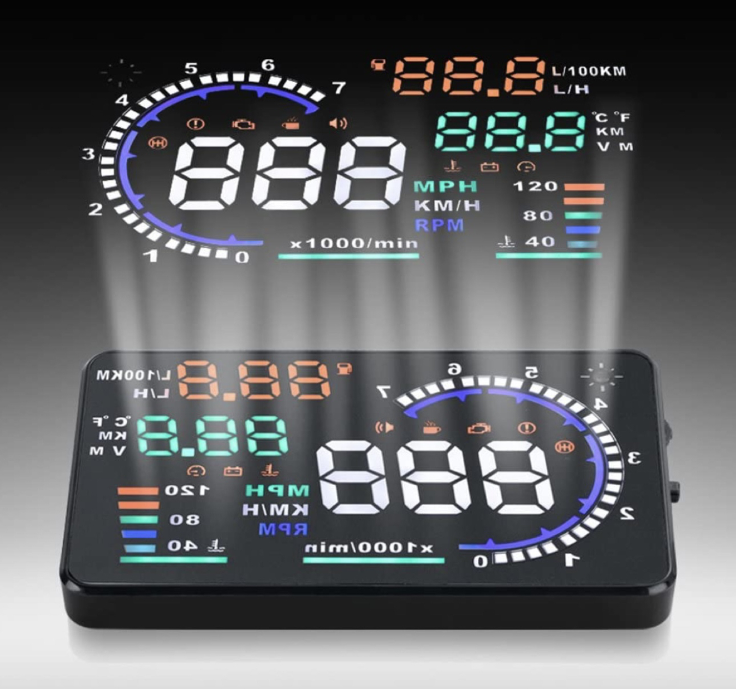 New  windshield reflective screen image indicator(2)