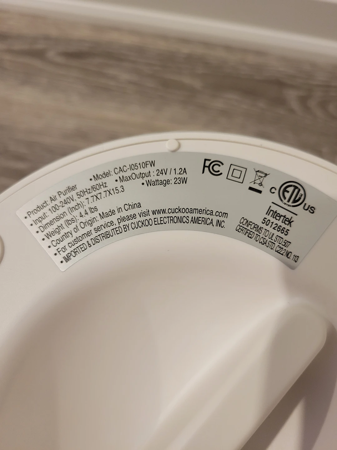 Cuckoo HEPA Air Purifier - photo 3