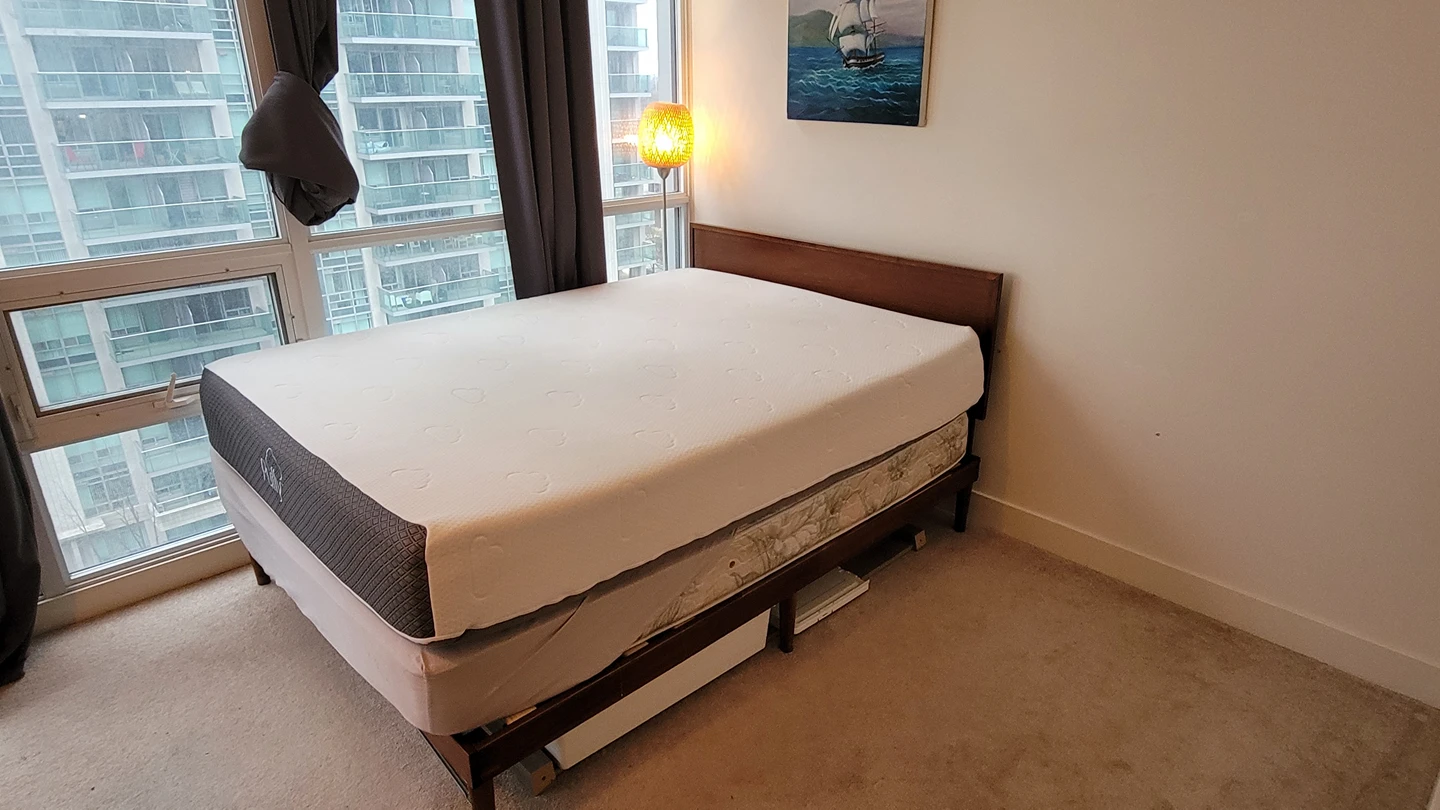 Ikea Sultan bed frame + Puffy Queen Mattress