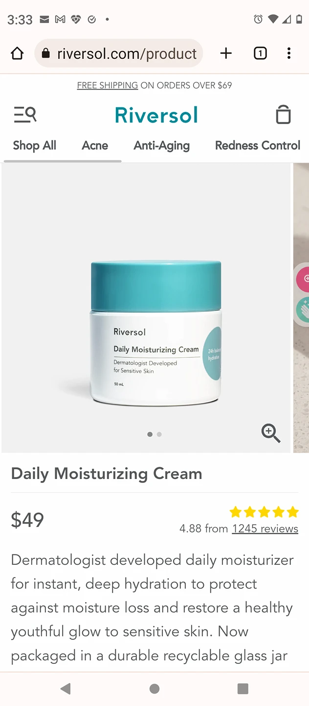 RIVERSOL Daily Moisturizing Cream - photo 2