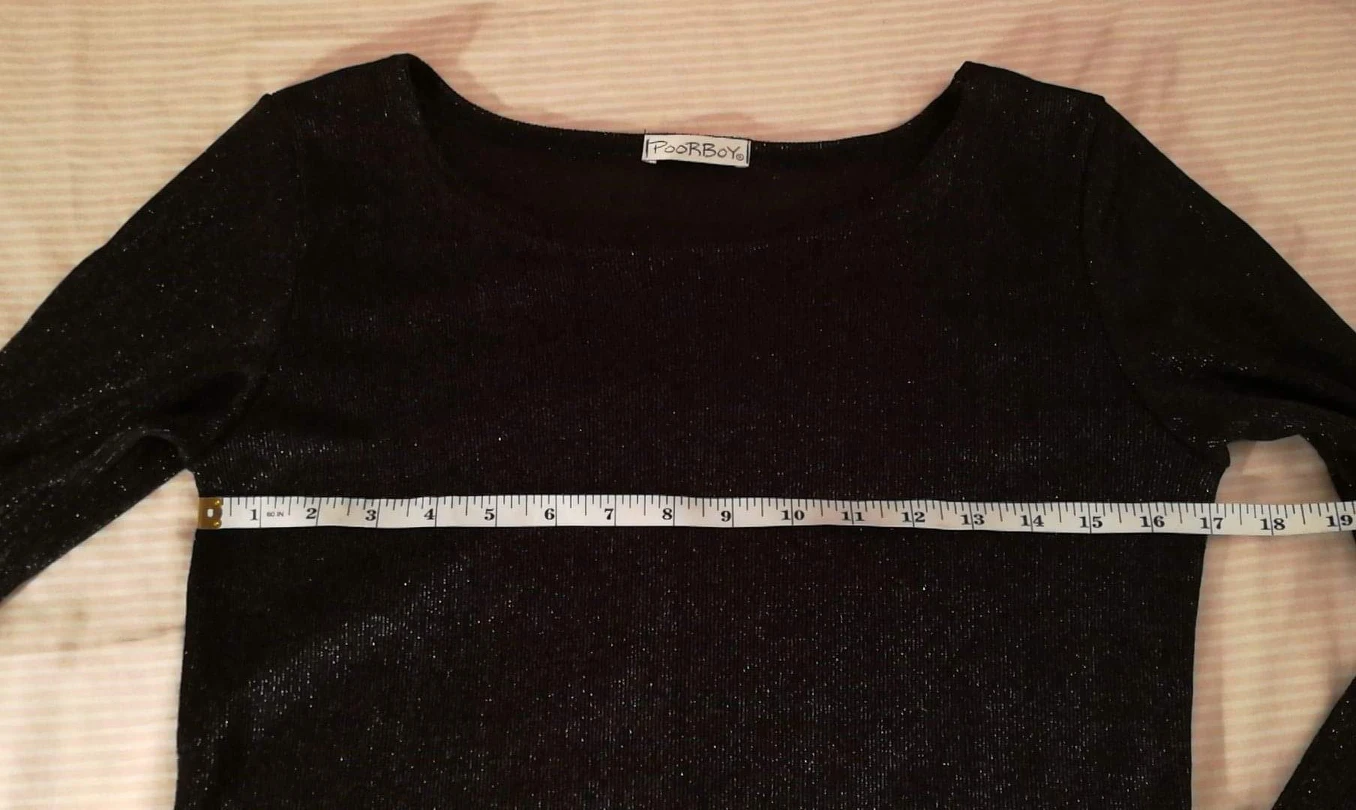 New black shimmer dress size S image indicator(3)
