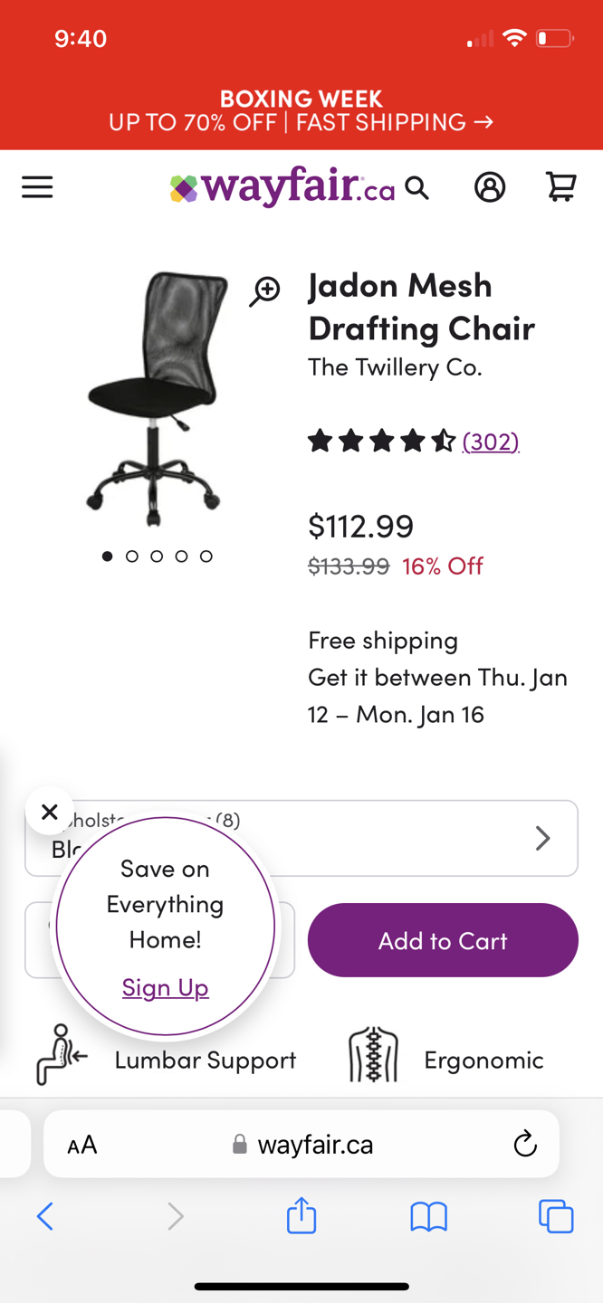 Ergonomic Office Chair thumbnail
