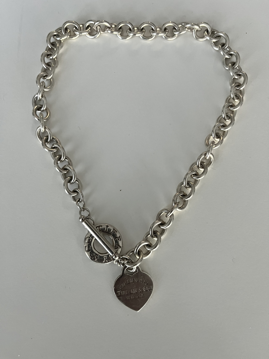 Authentic Tiffany & Co Silver Toggle Necklace
