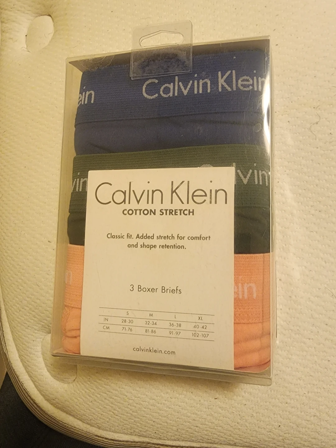 Calvin Klein 3 pack boxer briefs - Size XL - never opened - photo 2