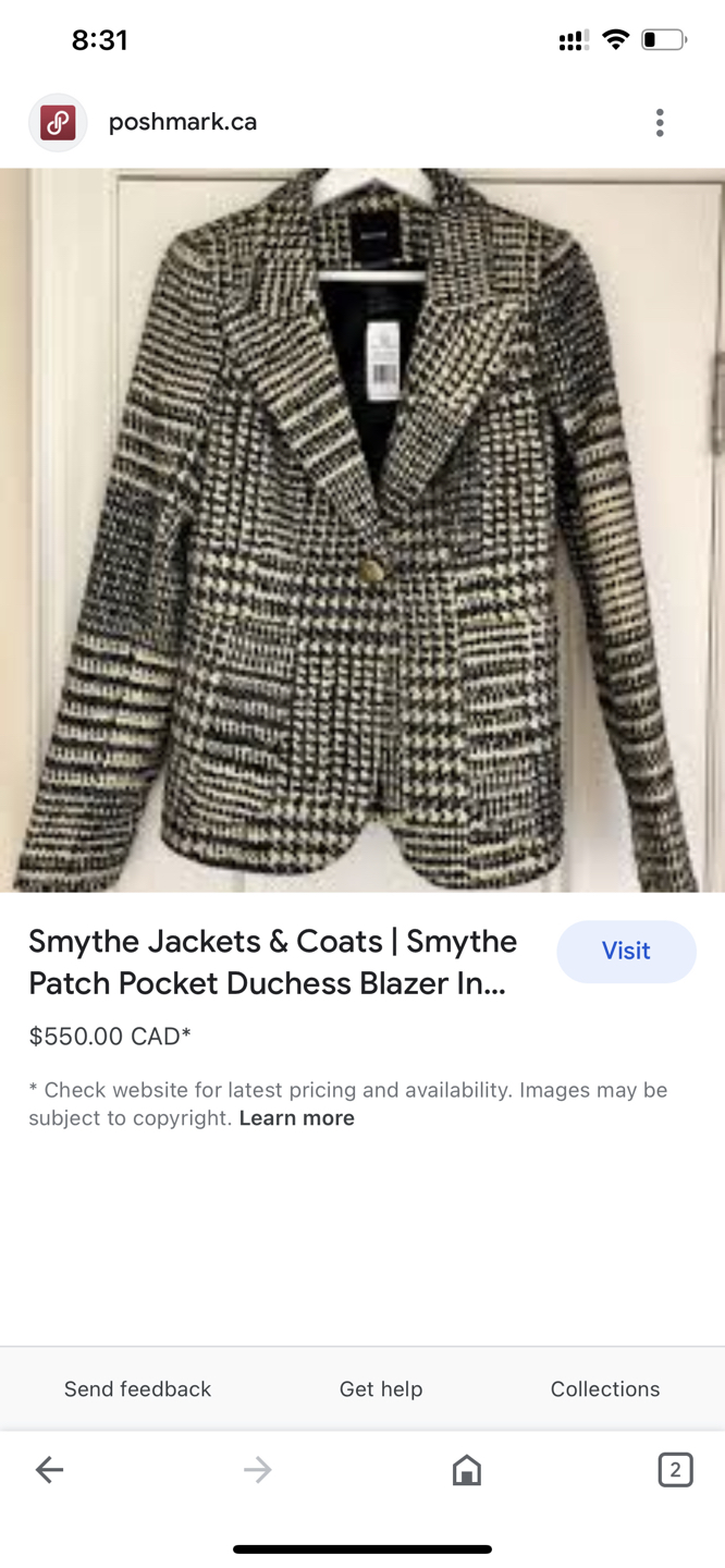 Symthe Patch Pocket Duchess Metallic Glencheck Holt Renfrew - photo 5