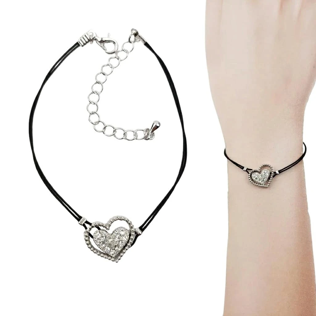 3pcs Women Bracelet Genuine Crystal, Hand Crafted KOREA thumbnail