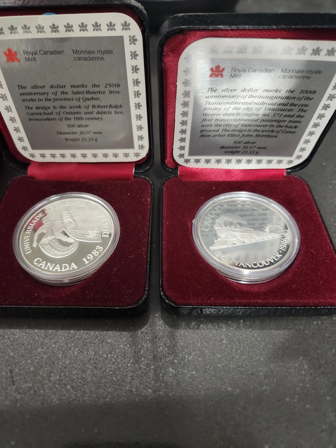 1974,1975,1983,1986 Canadian Silver Dollars (Mint) - photo 5