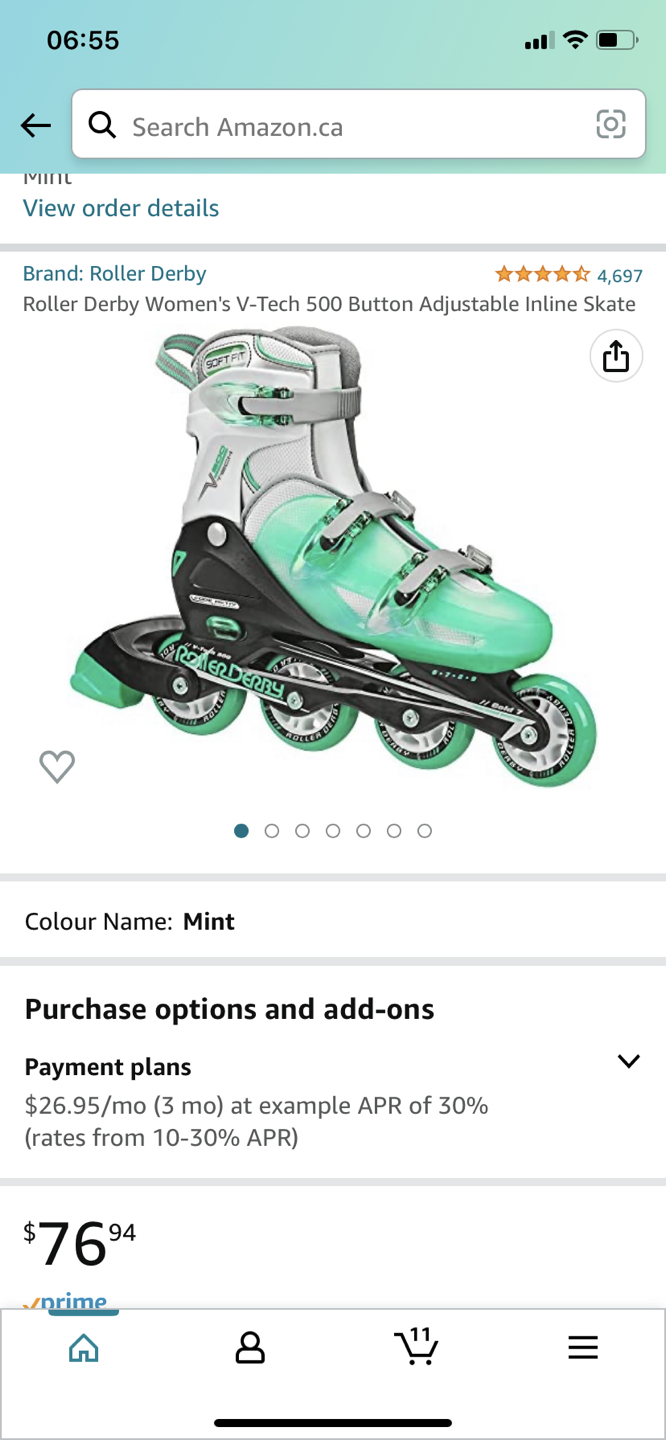 Roller Skates adjustable + knee/ elbow pads - photo 2
