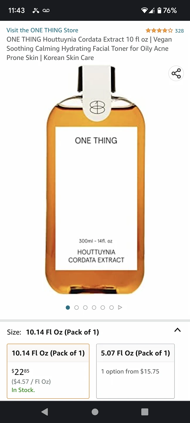 Kbeauty: One Thing - Houttuynia Cordata Extract image indicator(3)