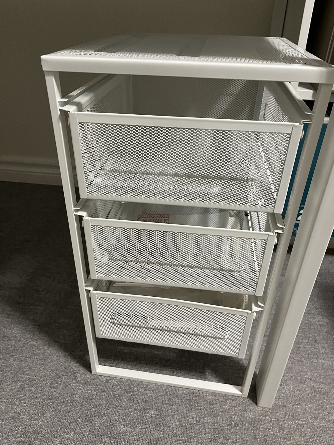 Ikea desk/table and chair with wire drawer unit - photo 4