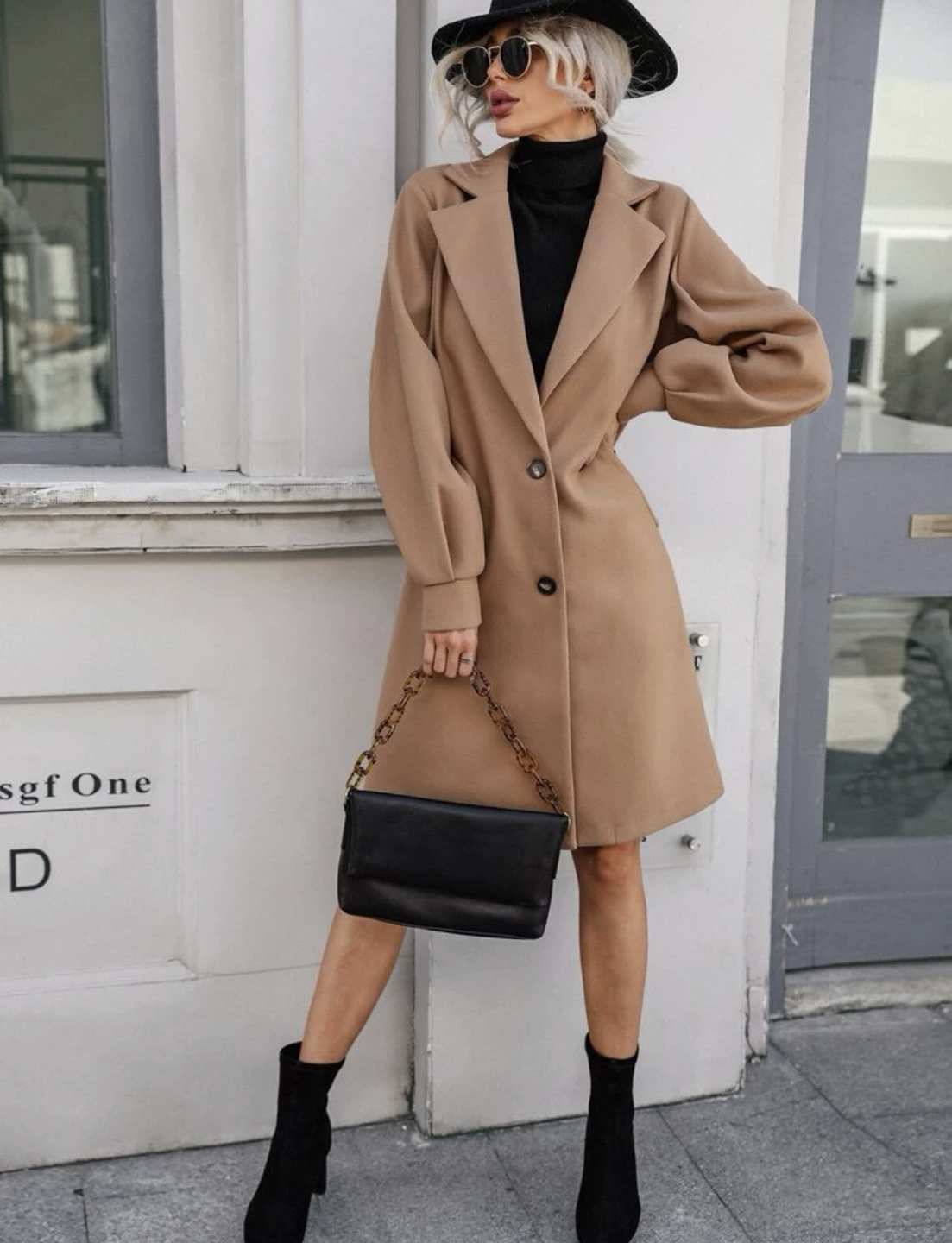 Brand-new Fashion Brown Coat