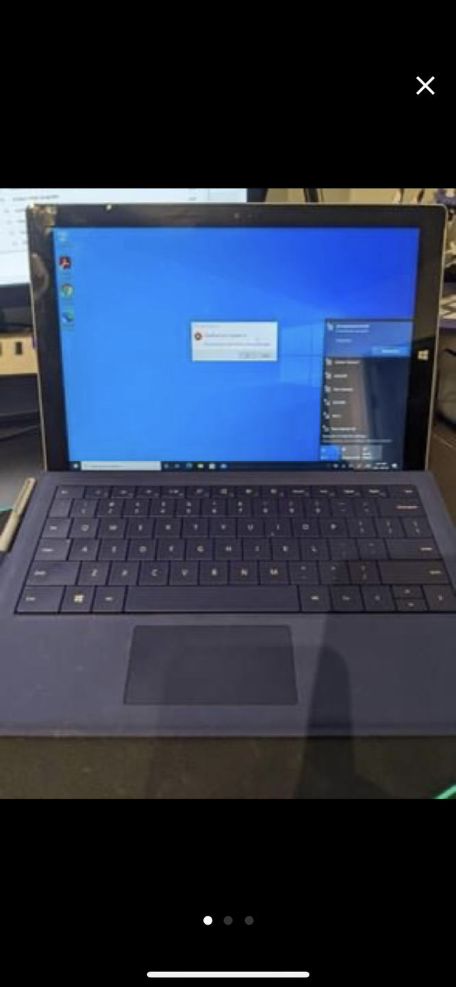 Surface pro 3 with type cover & pen