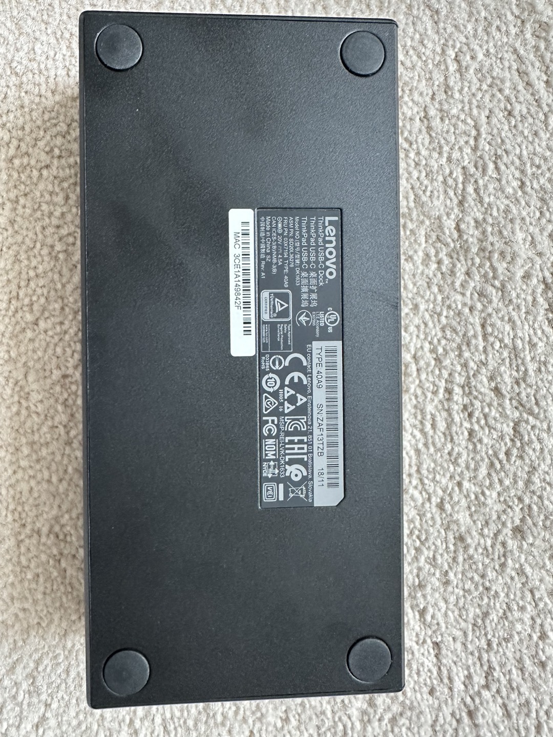 Thinkpad Docking Station - photo 4