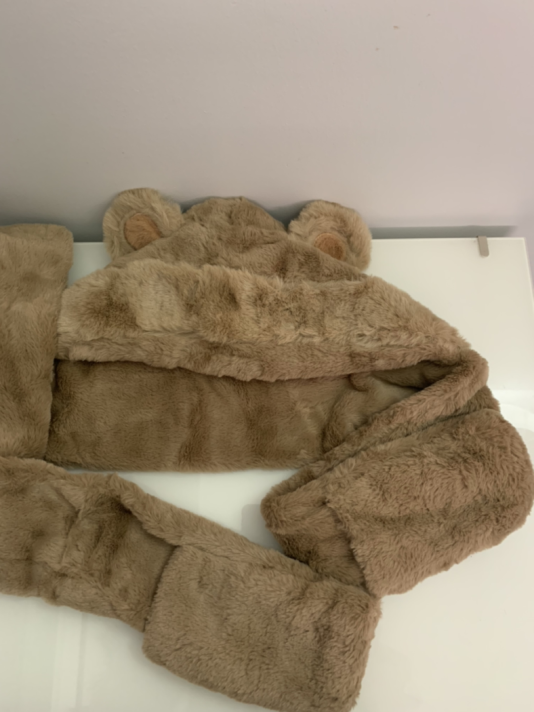 3-in-1 Teddy Hat, Scarf, and mittens image indicator(2)