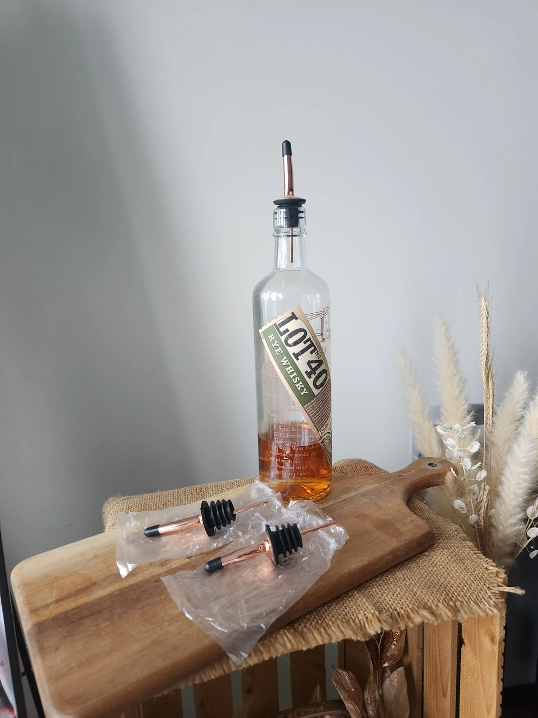 2x Stainless Steel Rose Gold Liquid/Oil/Spirit Bottle Pourer thumbnail
