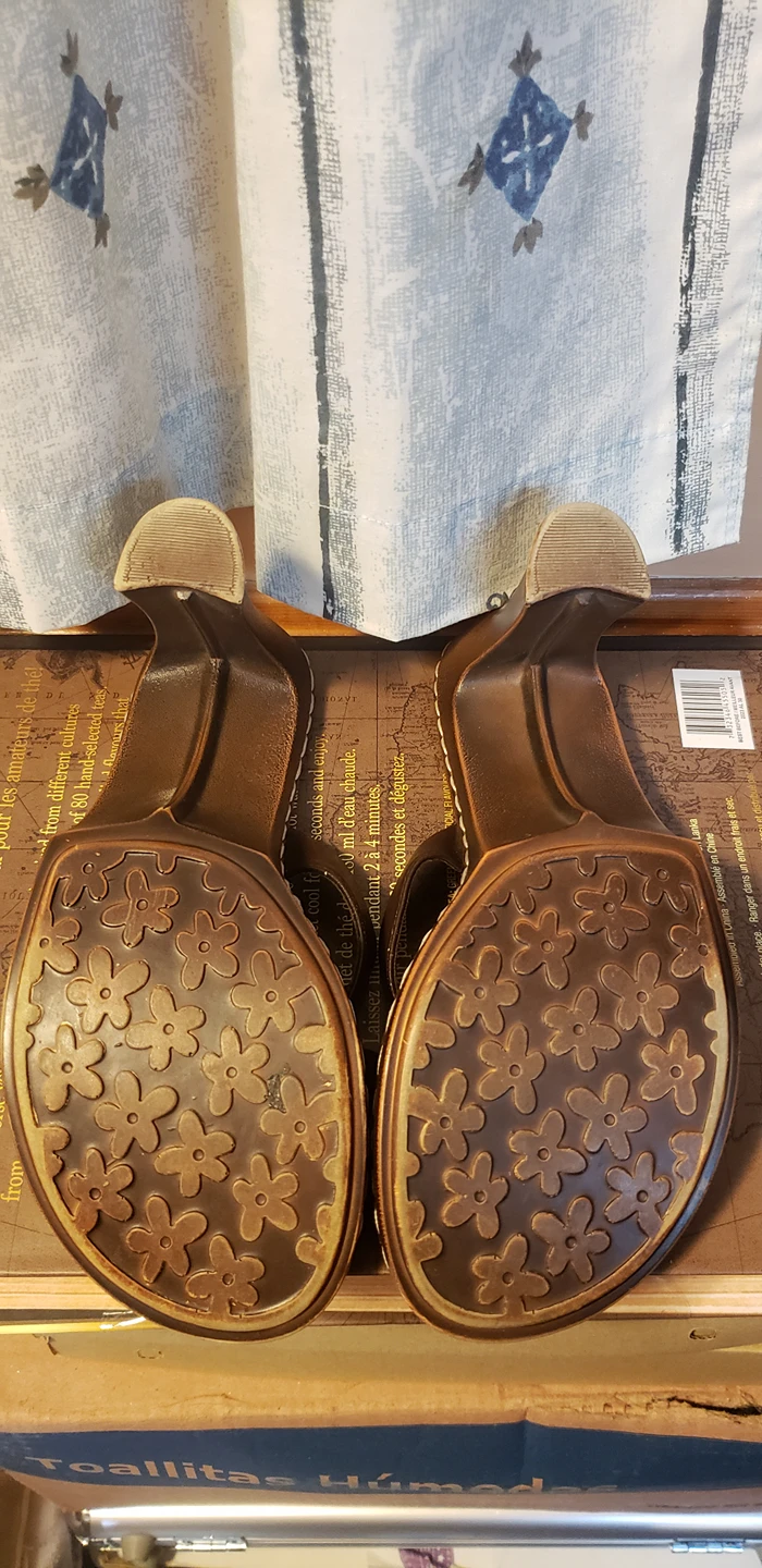 Brown High Heel Sandals Size 9 image indicator(4)