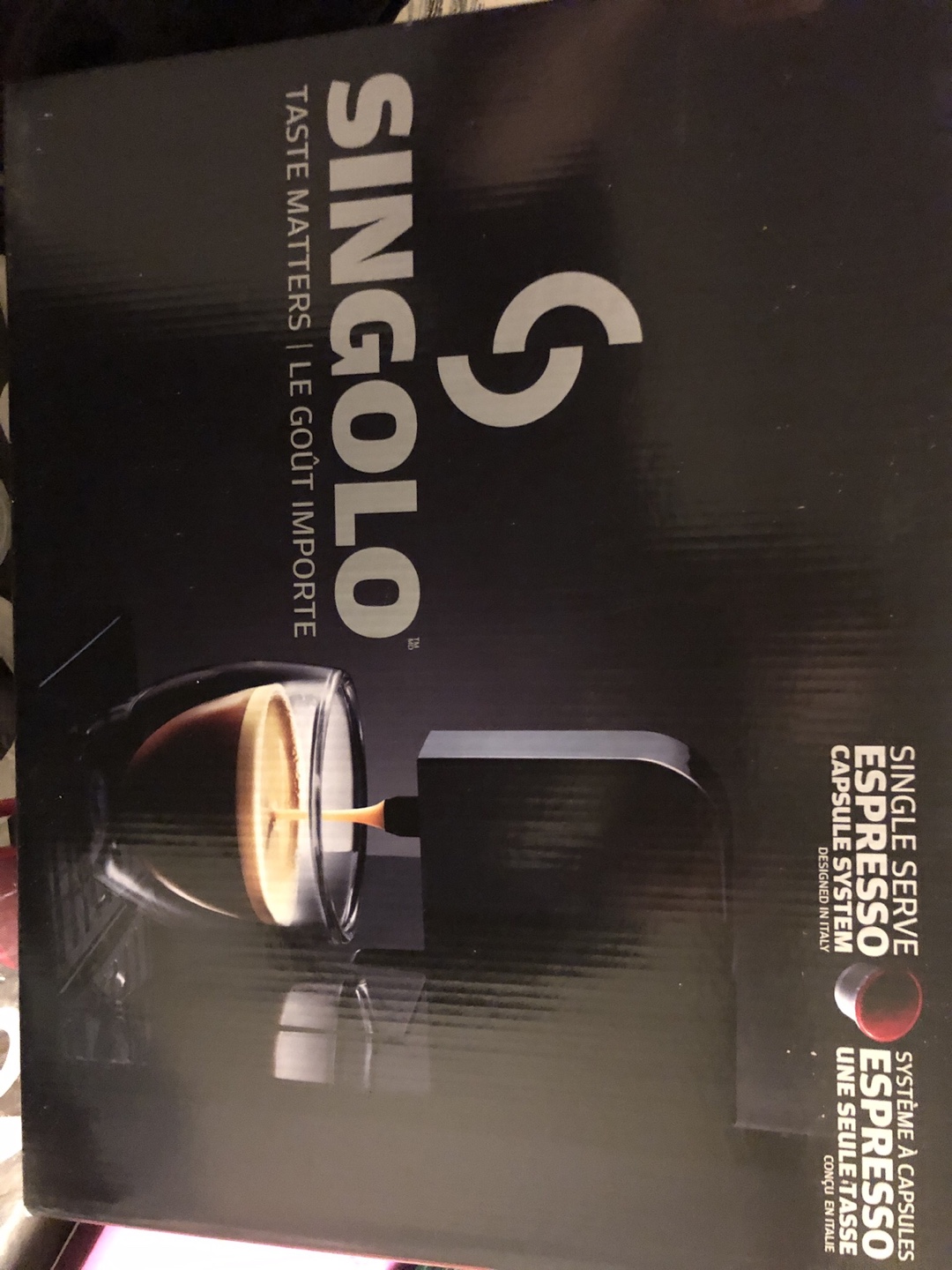 Brand new singolo espresso machine