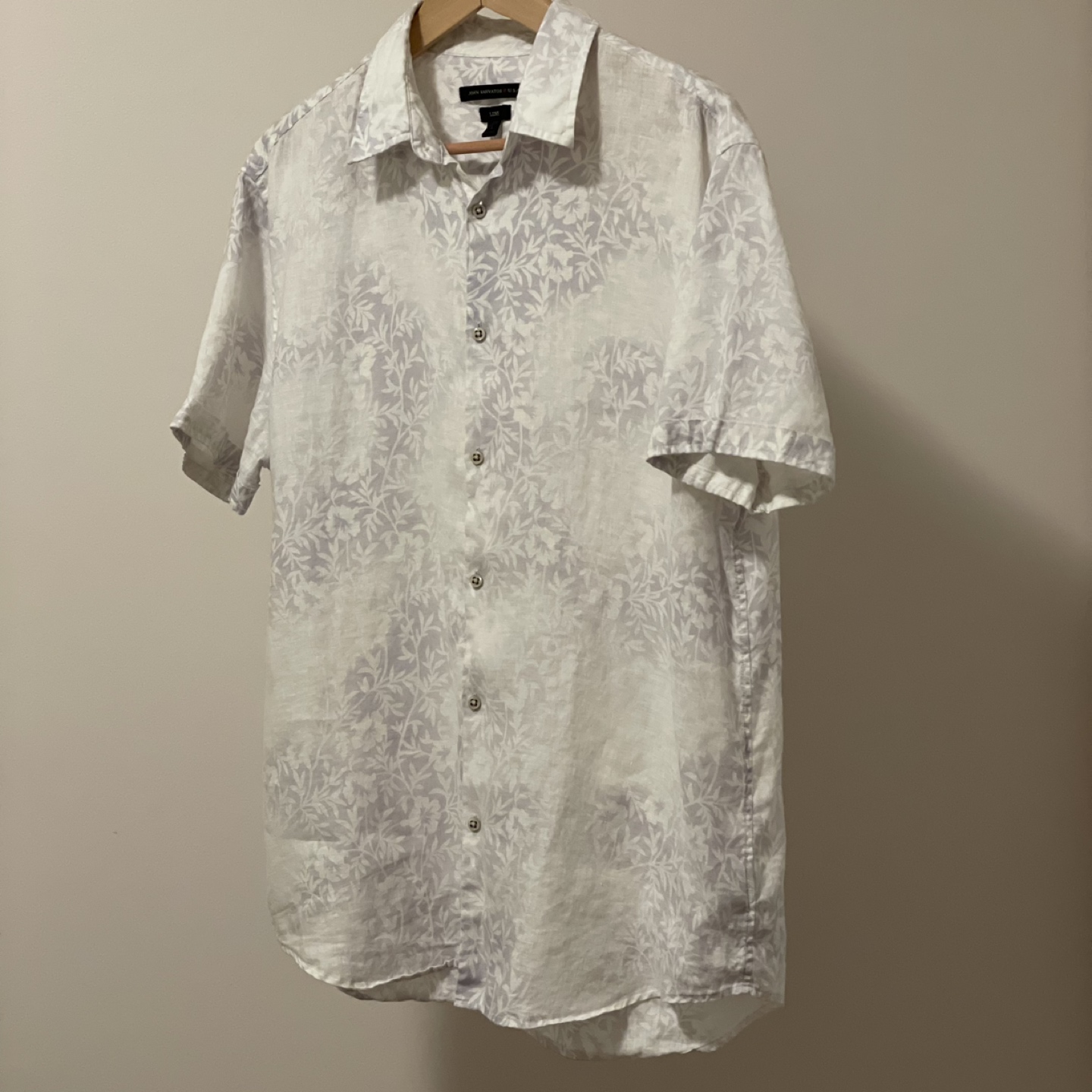 John Varvatos Linen Short-Sleeve Shirt - photo 2