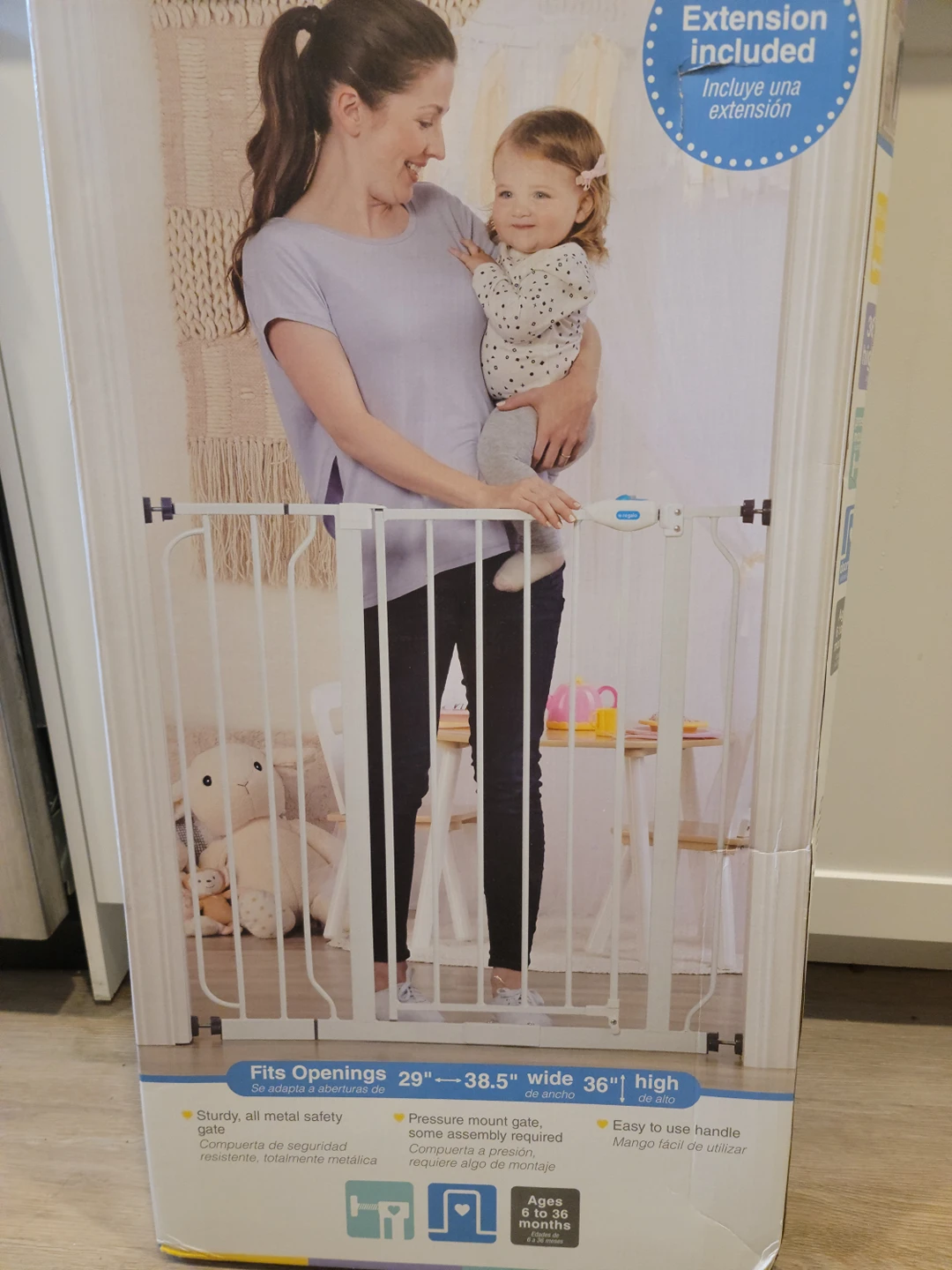 Extra tall safety gate
