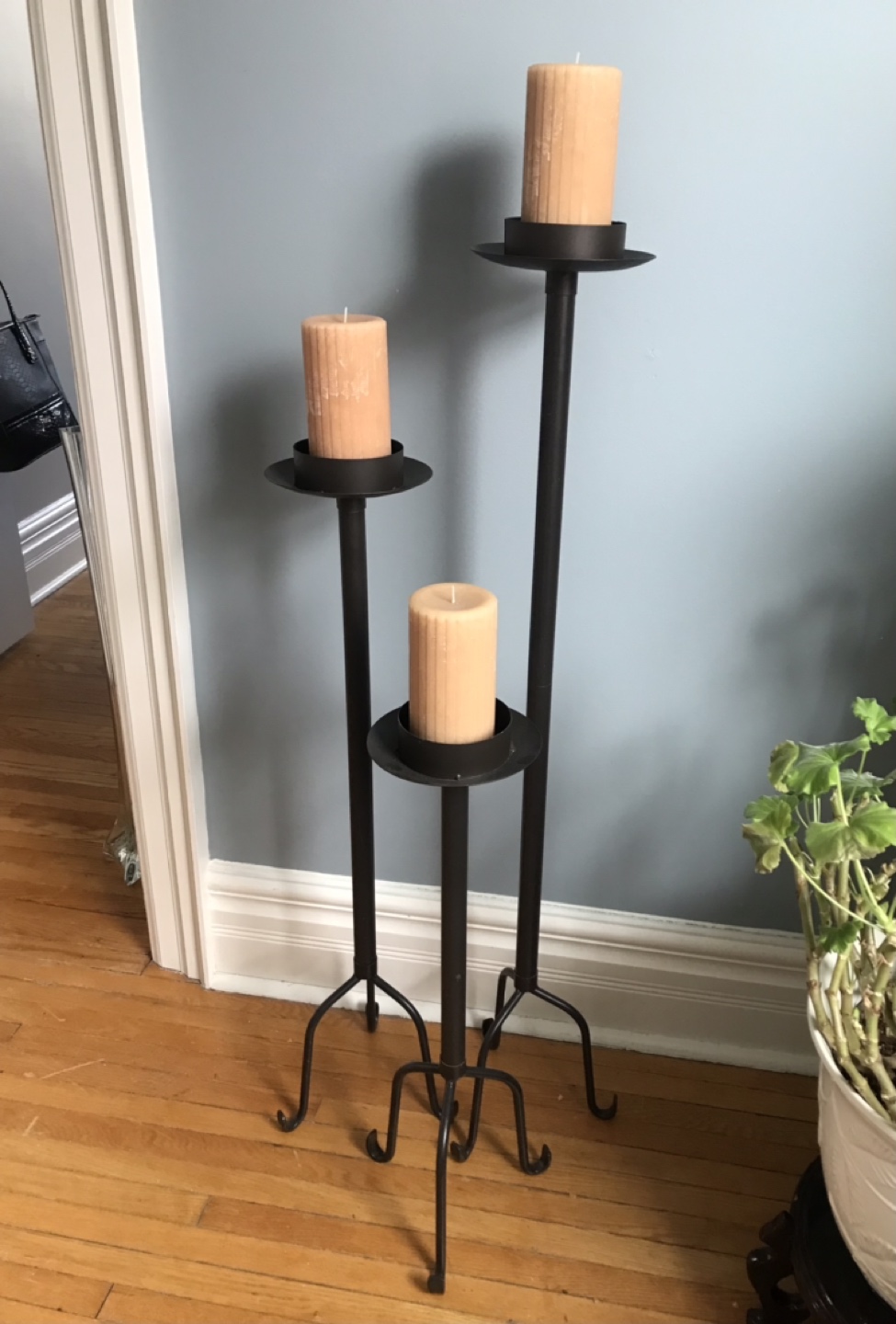 Pillar Candle Holders (3 with Candles) thumbnail