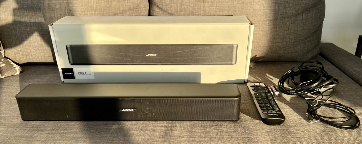 Bose Solo 5 Sound Bar (Optical Audio and Bluetooth) thumbnail