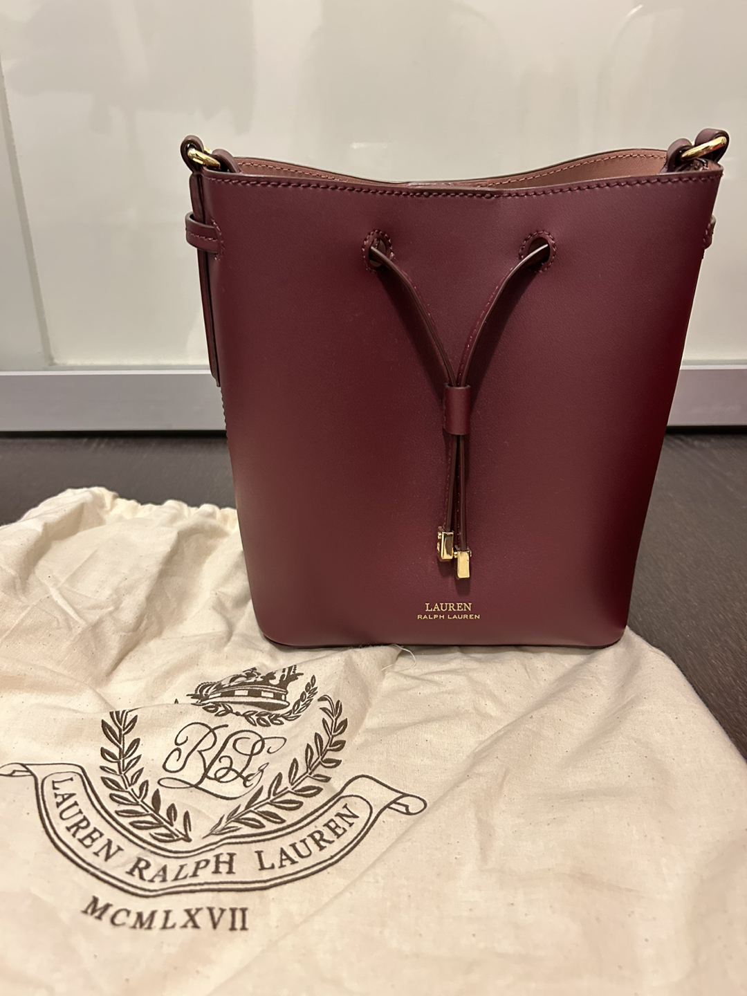 Ralph lauren bucket crossbody thumbnail