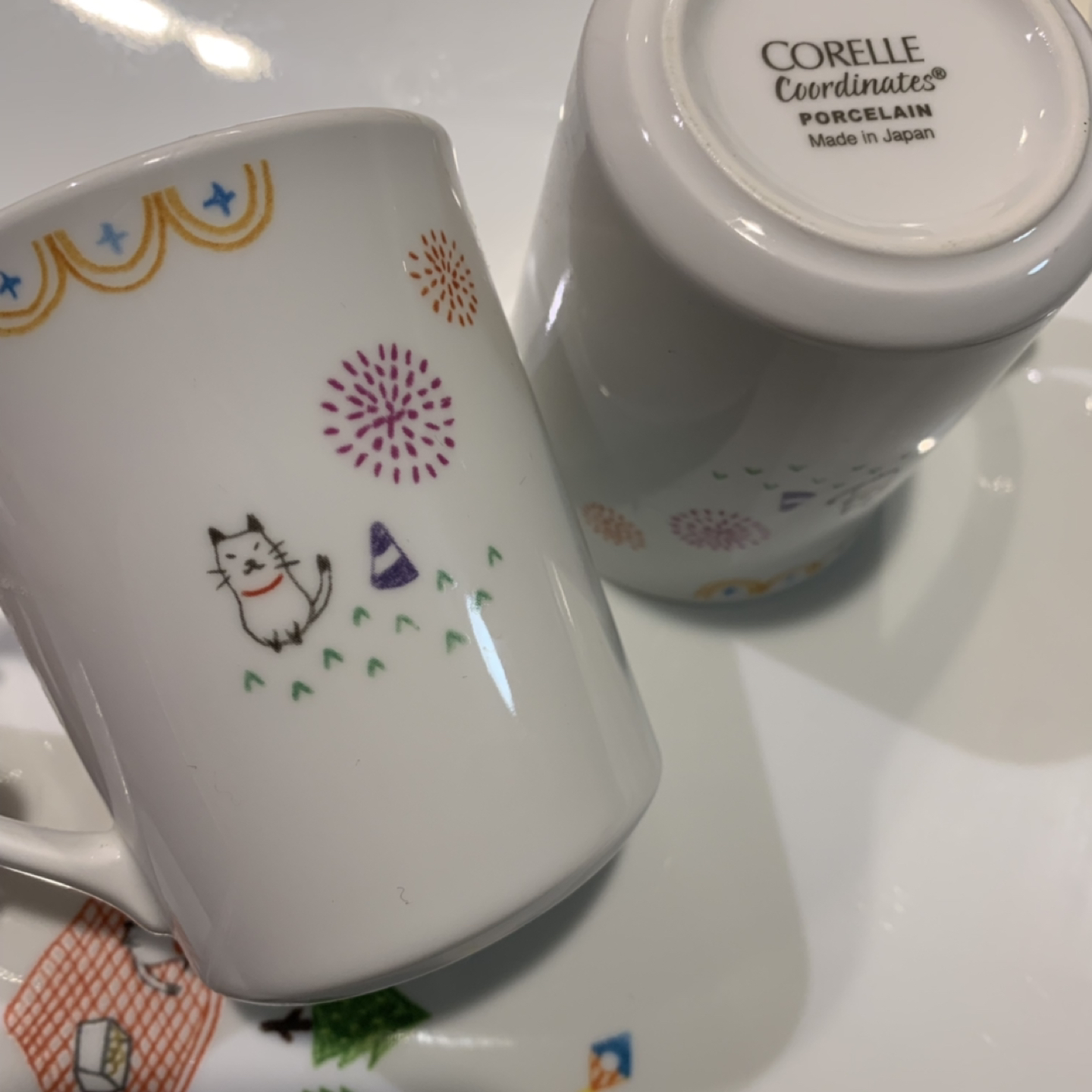 19 pcs Corelle Porcelain Cat design + flower design - photo 5