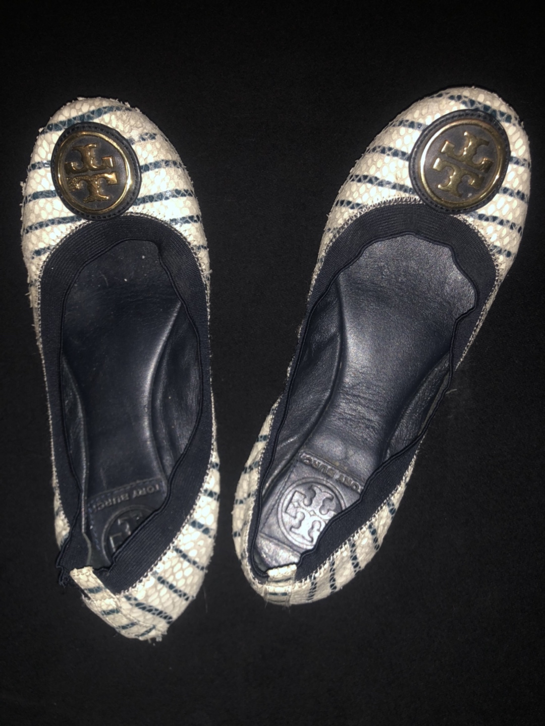 Tory Burch Leather Ballet Flats thumbnail