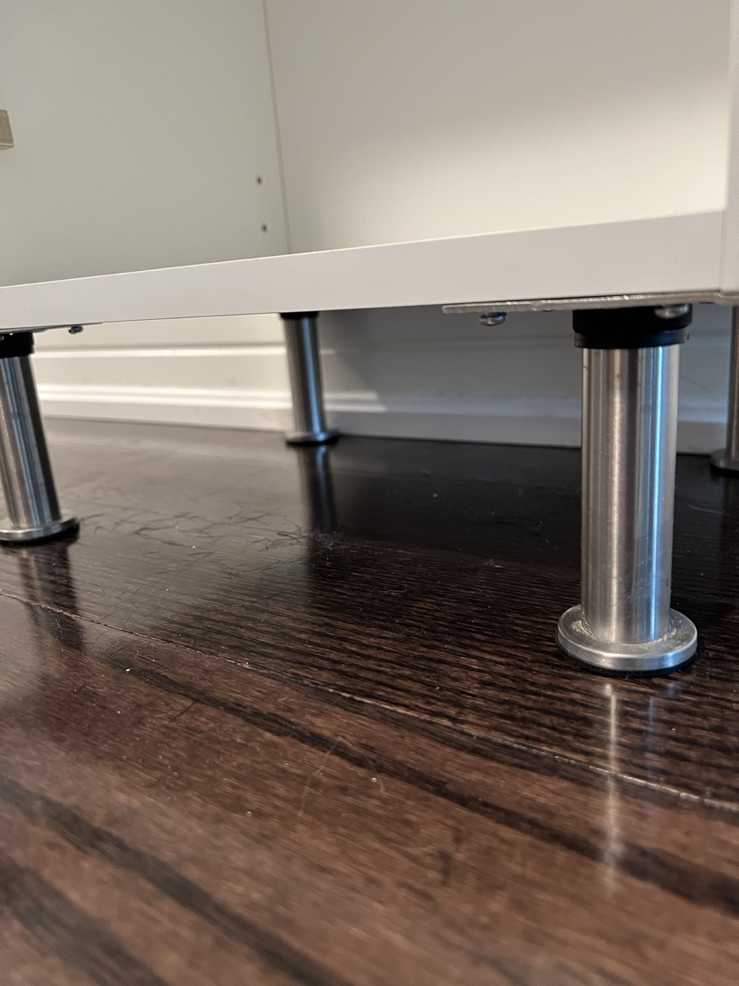 Ikea storage cabinet with door and stainless steel legs image indicator(6)