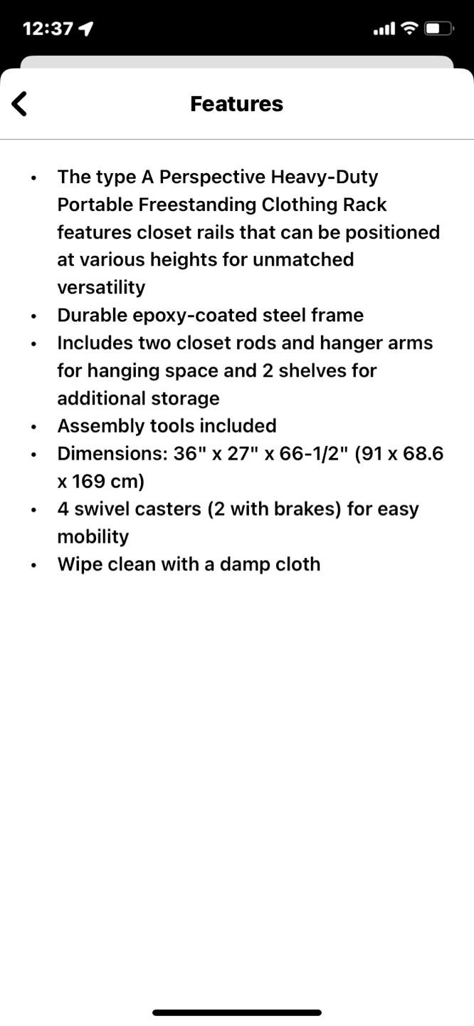 Heavy duty portable rolling clothes rack with 2 rods. image indicator(2)