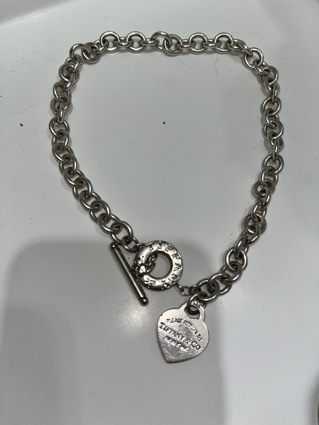Authentic Tiffany & Co Silver Toggle Necklace - photo 3