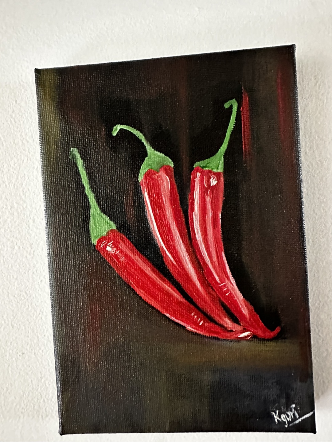 Miniature stretched canvas paintings. 5”x7” and 4”x4” - photo 4