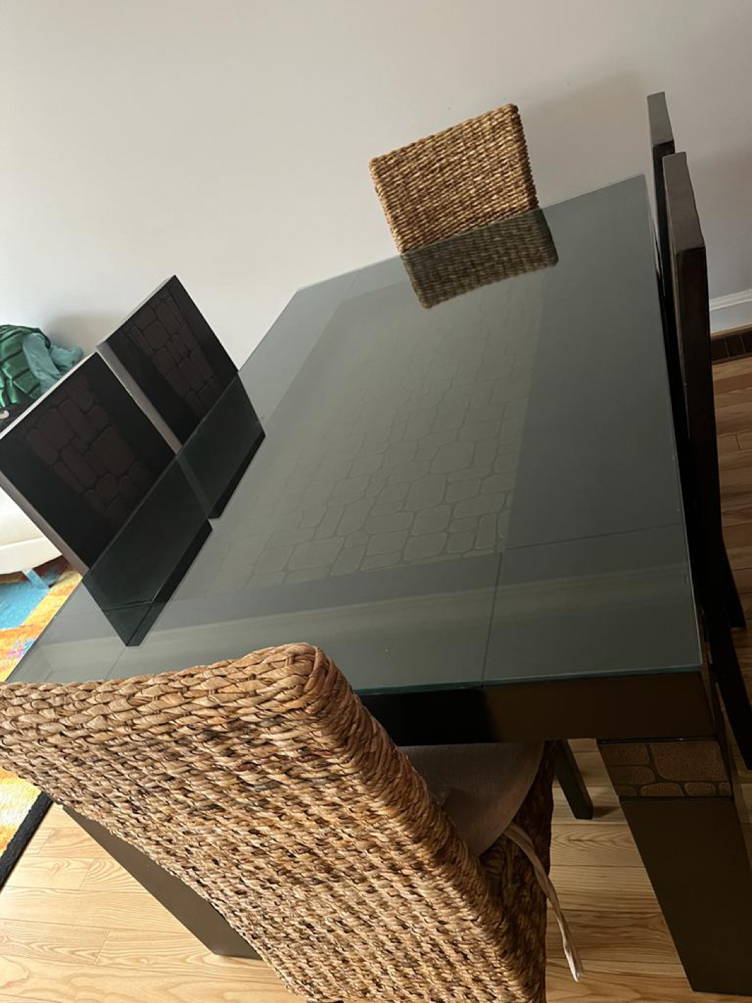 Wood & Glass Dining Table Set - photo 2