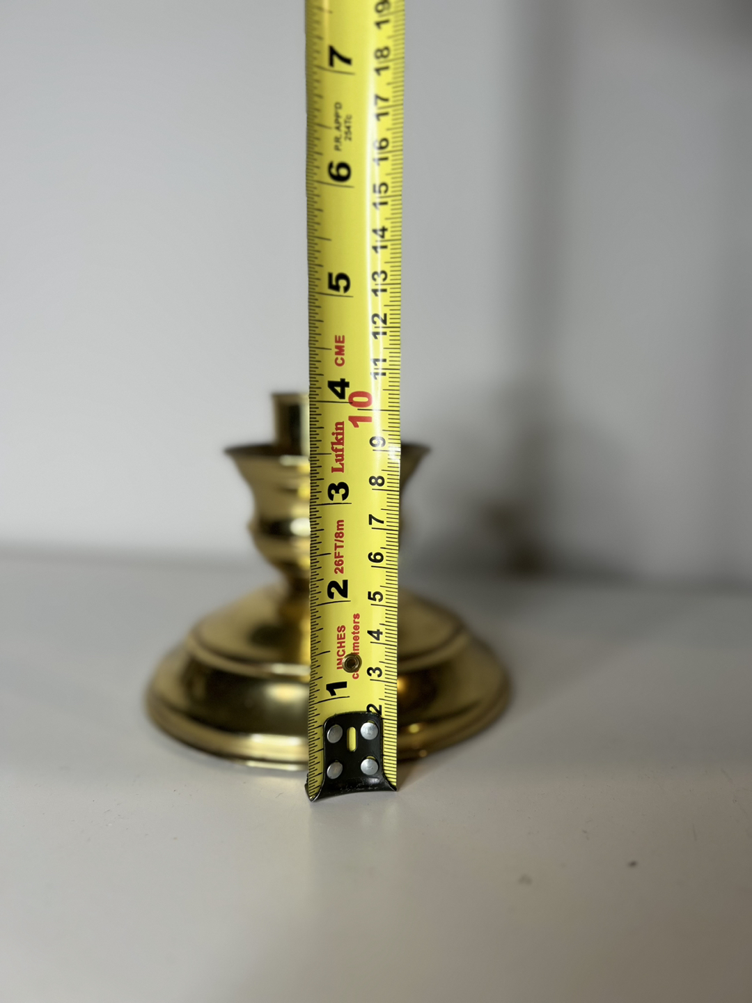 Antique Vintage British brass Candle Holder - photo 3