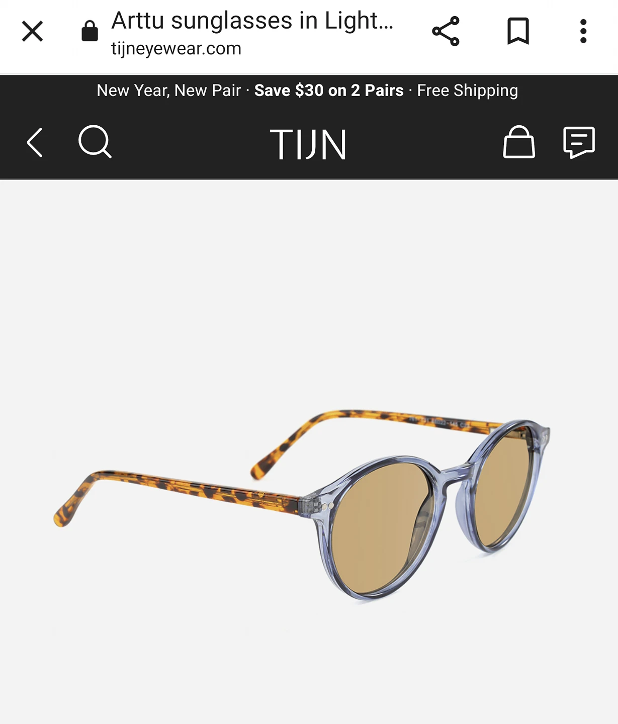 TIJN arttu polarized retro sunglasses thumbnail