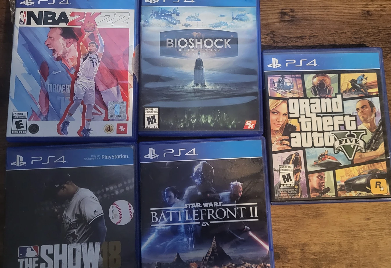 PS 4 games for sale