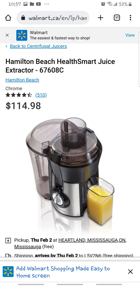 seal in box Hamilton Beach big mouth juice extractor - photo 2
