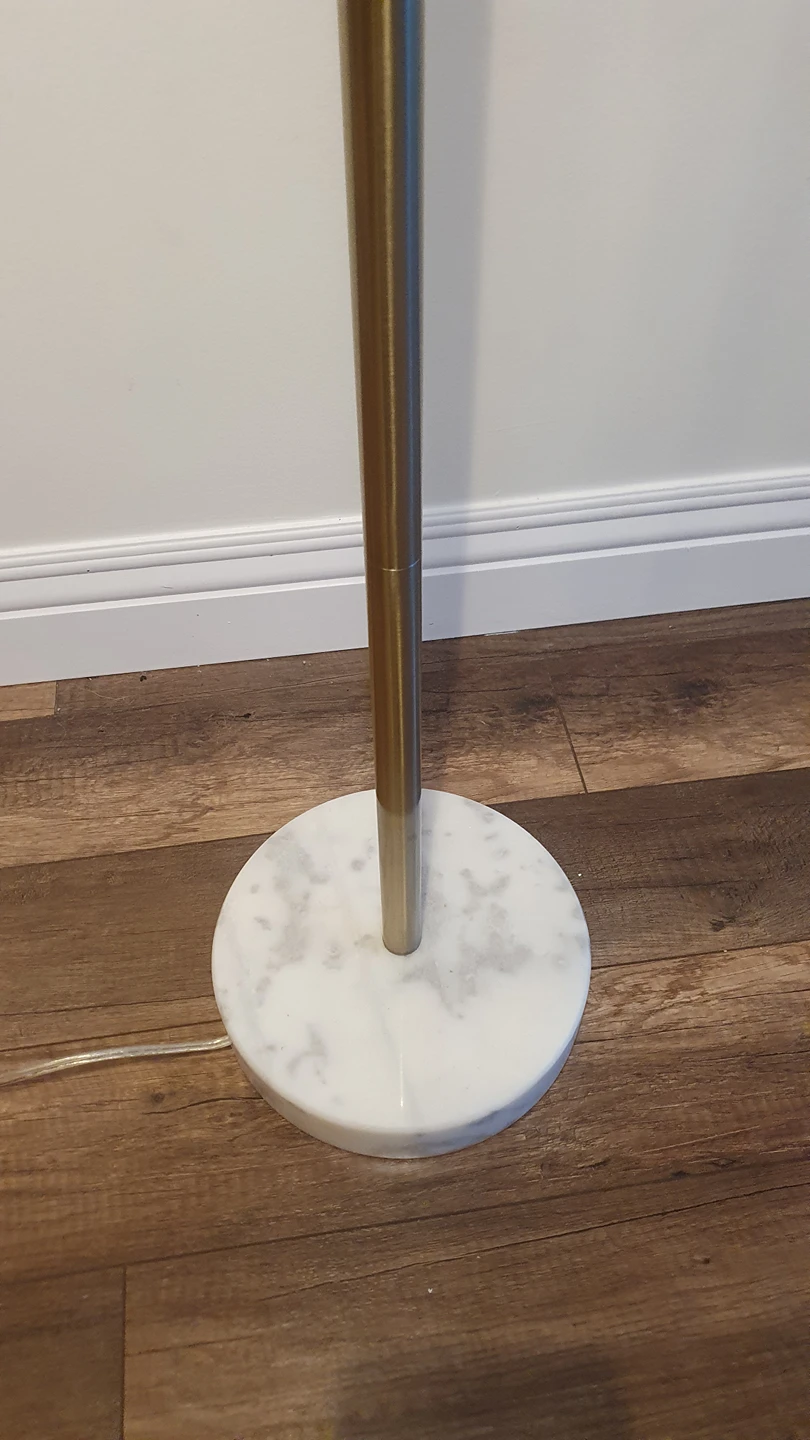 Floor lamp in brass with marble base - photo 4