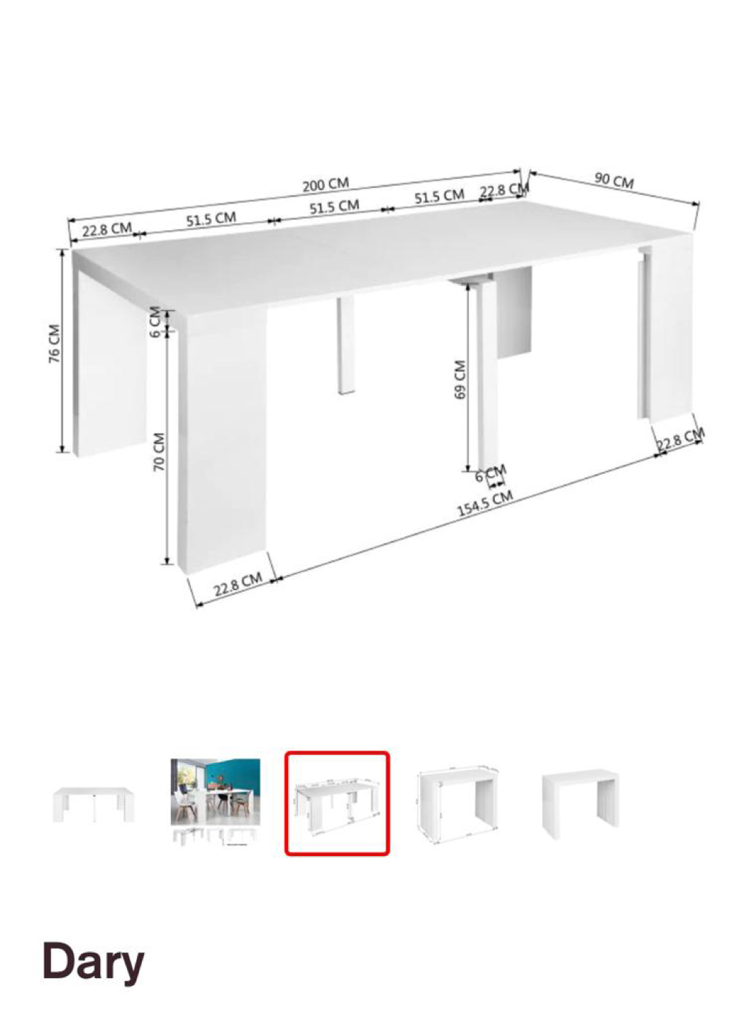 Extendable Dining Table - photo 2