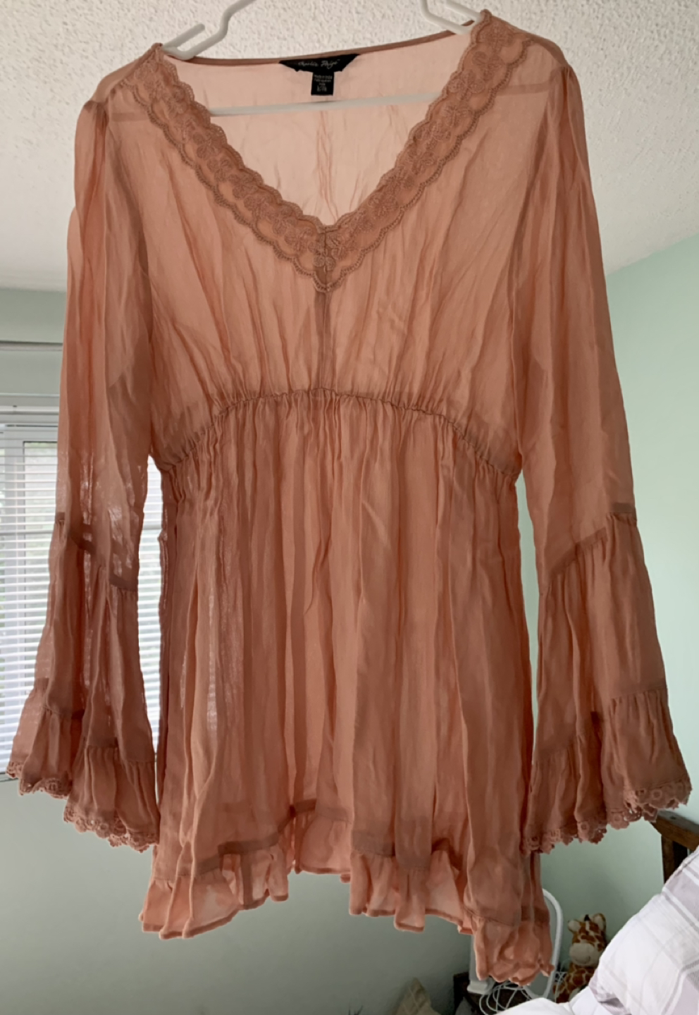 Shear Blush Blouse