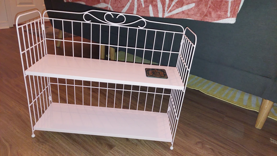 Pink tabletop shelf or bookcase - photo 2