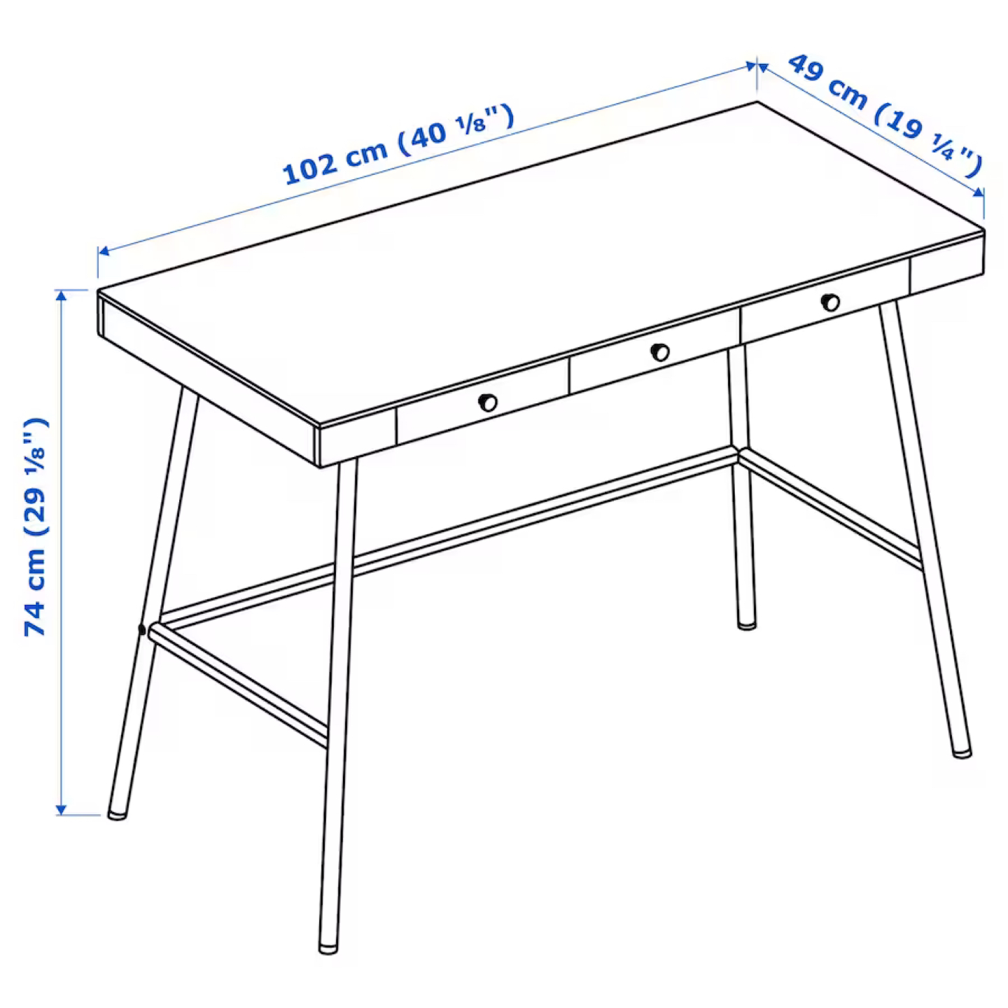 IKEA LILLASEN Bamboo desk - photo 4
