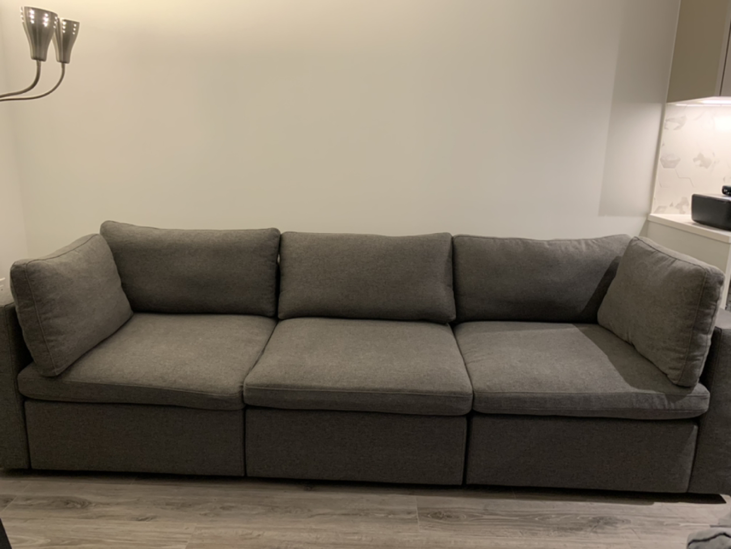 Cozey Modular Couch (3-seater) - The Ciello in Storm Grey