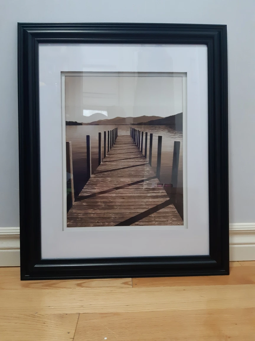 Lake Dock Framed Photo, Wall Hanging