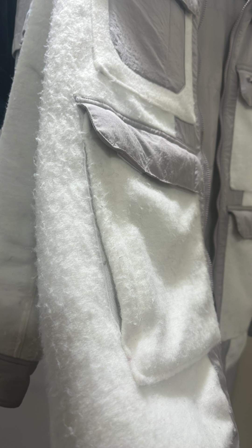 Jordan Women Jacket Fleece Oversize size M parka sweater - photo 4